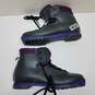 Vintage black and purple leather ski boots size 44 image number 2