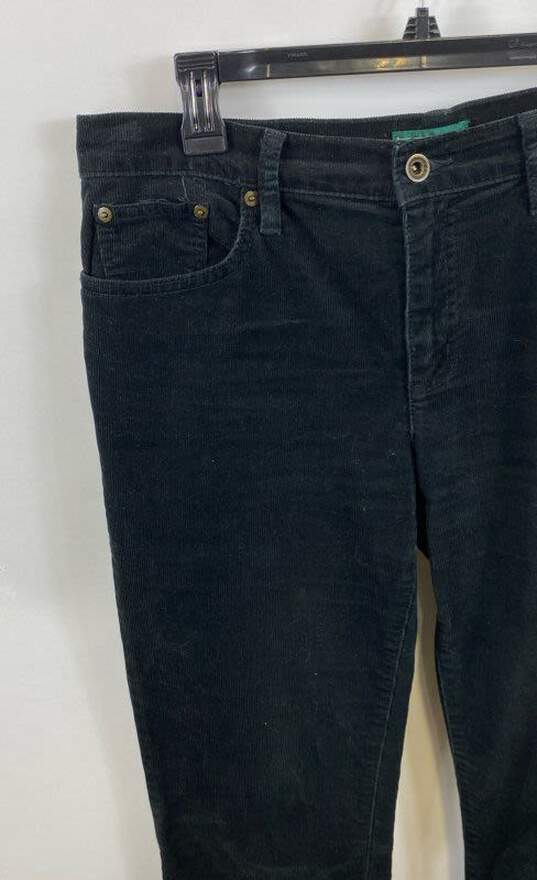 Buy the Ralph Lauren Womens Black Mid Rise Classic Straight Leg Jeans ...