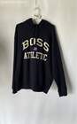 Hugo Boss Mens Dark Blue White Hoodie Size XL image number 1