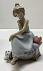 Lladro Porcelain 8 inch Tall "Chit-Chat" Teen Girl Figurine #05466/Marked image number 1