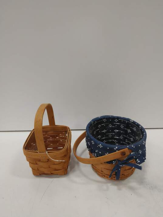 2PC Small Longaberger Baskets image number 4