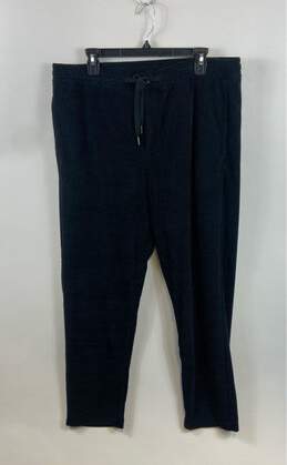 NWT Todd Snyder Mens Black Ribbed Pockets Flat Front Velour Chino Pants Size XL
