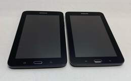 Samsung Galaxy Tab (SM-T110 & SM-T113) Black 7" 8GB (Lot of 2)