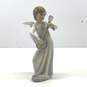 Lladro Porcelain 8 inch Tall Mandolin Playing Guardian Angle Figurine NAO image number 1