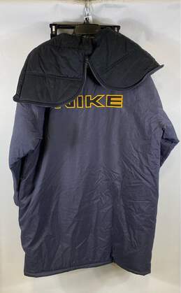 Nike Mens Blue Vintage Long Sleeve Full Zip Pockets Hooded Coat Size Large alternative image