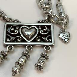 Designer Brighton Silver-Tone Silver Square Hearts Pendant Necklace alternative image