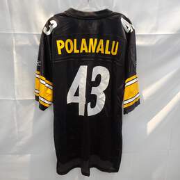 Reebok NFL Pittsburgh Steelers Polamalu Football Jersey Size L alternative image