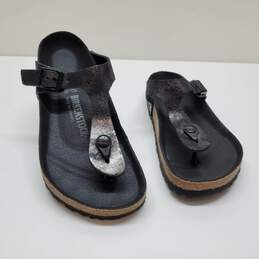 Birkenstock Gizeh Black Sandals Shoes Size Sz L8/M6
