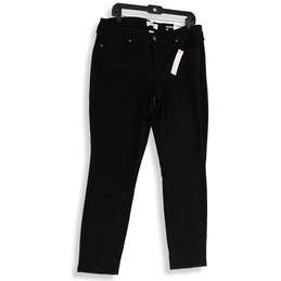 NWT Sonoma Womens Black Wash Denim Supersoft Stretch Skinny Leg Jeans Size 16