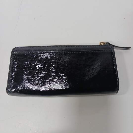 Kate Spade Black Patent Leather Zip Wallet image number 3