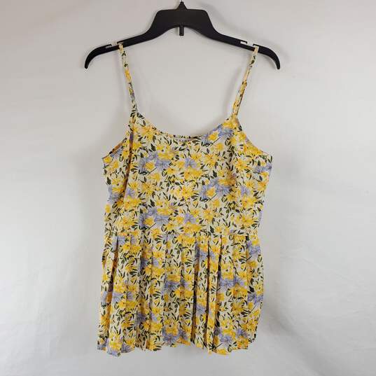 Hayden Women Floral Sleeveless Top M NWT image number 1