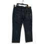 NWT Lucky Brand Mens Blue Denim Stretch Dark Wash Straight Leg Jeans Size 44/32 image number 2