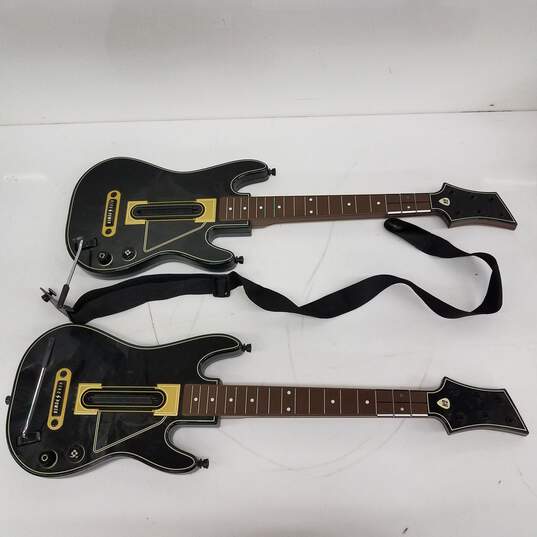Activision Guitar Hero Wireless Guitar Controllers x2 (Untested) image number 1