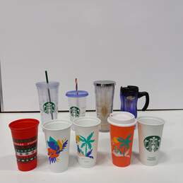 Lot of Nine Starbucks Coffee Cups