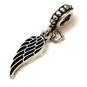 Designer Pandora S925 ALE Sterling Silver Angle Wing Beaded Dangle Charm image number 2
