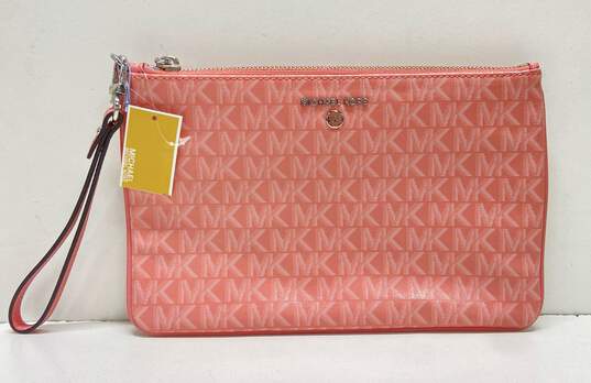 Michael Kors Monogram Large Slim Wristlet Primrose image number 1