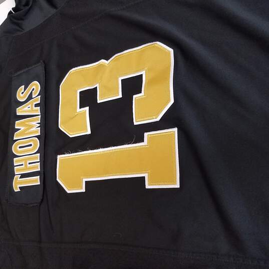 Buy the Nike NFL Men Black Saints #13 Thomas Jersey