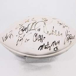 1995 New England Patriots Team Signed Ball HOF Martin Bledsoe alternative image