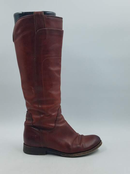 Authentic FRYE Brown Calf Riding Boot W 5.5B image number 1