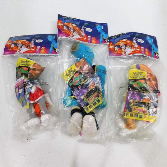 Space Jam 1996 Plush Dolls McDonalds Happy Meal Toys Complete Set of 6 NIP image number 3