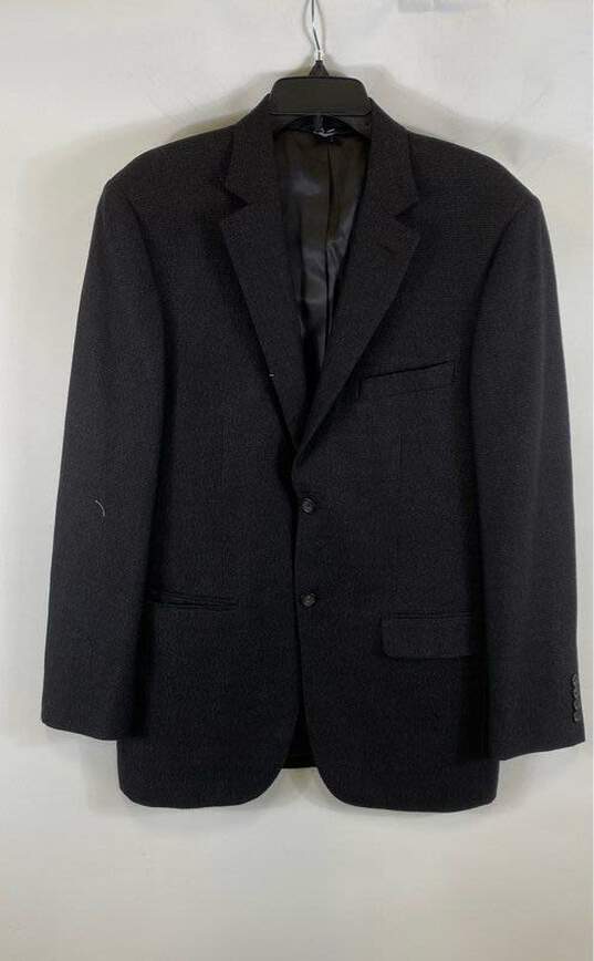 Pronto Uomo Mens Gray Long Sleeve Notched Lapel 3 Button Suit Jacket Size 40 L image number 1