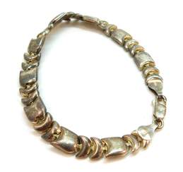 Artisan 925 Faux Stone Pendant Necklace & Brooch w/ Linked Bracelet 24.5g alternative image