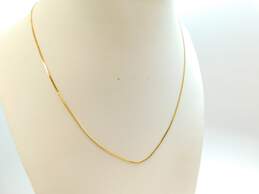 14K Yellow Gold Serpentine Chain Necklace 2.1g