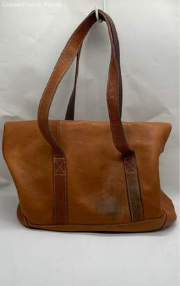 LL.Bean Brown Tote Leather alternative image