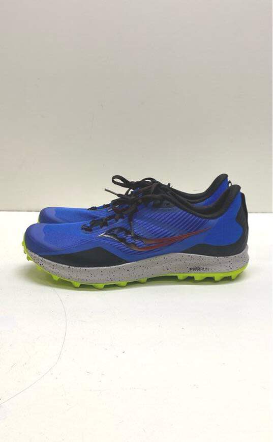 Saucony Peregrine 12 Blue Athletic Shoes Men's Size 11 image number 2