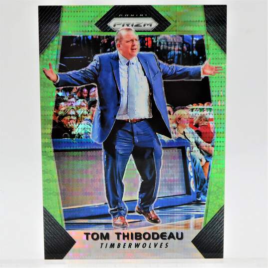 2017-18 Tom Thibodeau Panini Prizm Green Pulsar Prizm /25 image number 1