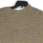 Eileen Fisher Womens Beige Crochet Mock Neck Sleeveless Pullover Sweater Size XL image number 4