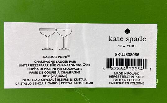 Kate Spade Darling Point Champagne Saucer Pair image number 8