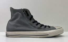 Converse Chuck Taylor All Star Double Zip High Charcoal Gray Sneakers Men's 10