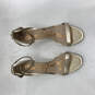 Womens Patti Gold Open Toe Buckle Stiletto Heel Ankle Strap Sandals Size 9M image number 2