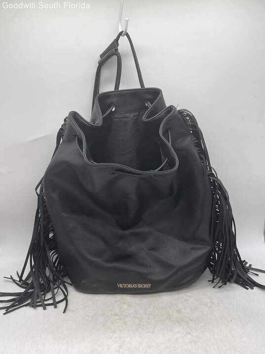 Victoria Secret Black Bucket Style Handbag image number 1