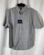 NWT Croft & Barrow Mens Gray Short Sleeve Collared Button-Down Shirt Size S image number 1