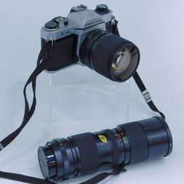 VNTG Asahi Pentax Brand K1000 Model 35mm Film Camera w/ Additional Lenses