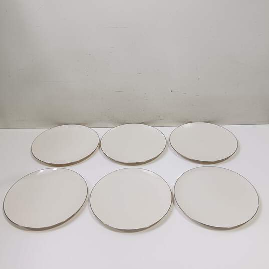 Vintage Set of 6 Lenox Olympia PL Dinner Plates image number 2