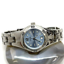 Designer Fossil AM-3861 Stainless Steel Blue Dial Date Analog Wristwatch alternative image
