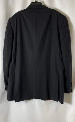 Oscar De La Renta Mens Black Perfect Press Single Breasted Sport Coat Size Large alternative image