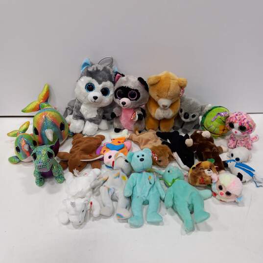 6 Pound Bundle of Assorted Ty Beanie babies image number 1