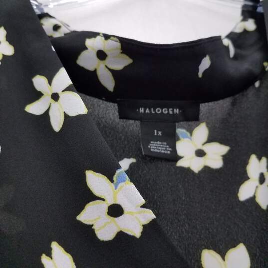 Halogen Sleeveless Floral Top Size 1XL image number 2