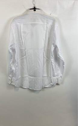 NWT Pronto Uomo Mens White Cotton Long Sleeve Collared Dress Shirt Sz 16.5 34/35 alternative image