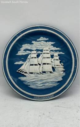 Dreadnought Ship Collector Plate Blue #0213A
