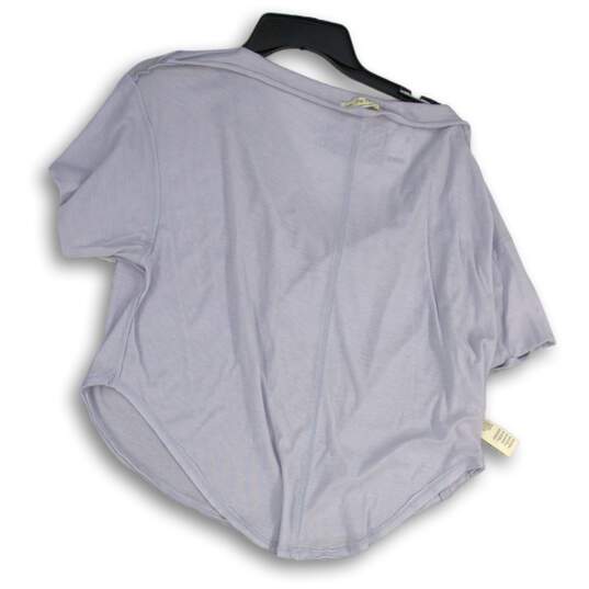 NWT We The Free Womens Lavender Cowl Neck Short Sleeve Pullover T-Shirt Size XS image number 2