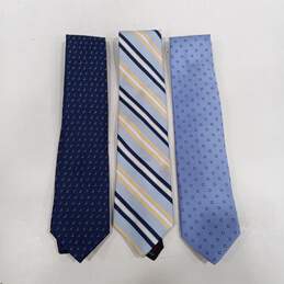 Bundle of 3 Assorted Blue Dotted & Striped Men's Ties