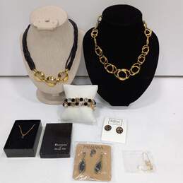 Bundle of Assorted Gold-Tone Fashion Jewelry