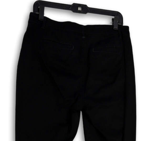 Womens Black Denim Dark Wash Pockets Stretch Straight Leg Jeans Size 6 image number 4