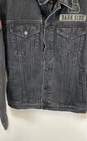 Gap Womens Gray Front Pockets Long Sleeve Collared Star Wars Denim Jacket Size M image number 3