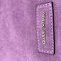 NWT Gianni Notaro Womens Purple Suede Adjustable Strap Crossbody Bag Purse image number 5